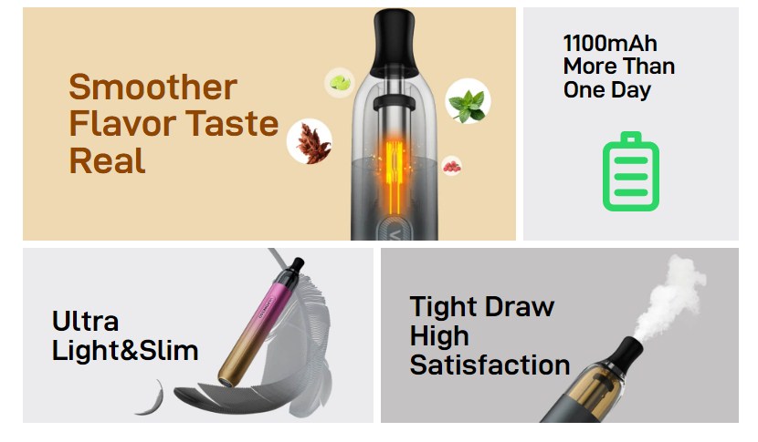 Pod ситема Vaporesso ECO ONE Pod Kit 1100 mAh