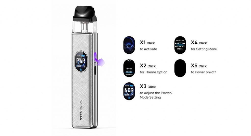 POD система Vaporesso XROS 5 kit 30W 1500 мАч