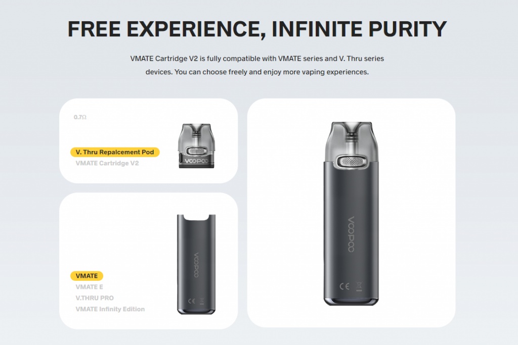 Pod - система Voopoo VMate E Pod kit