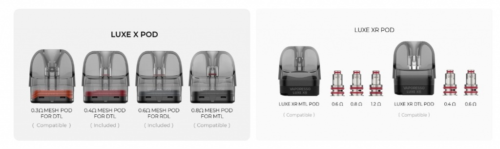 Pod система Vaporesso Luxe X PRO Pod Kit 1500mAh