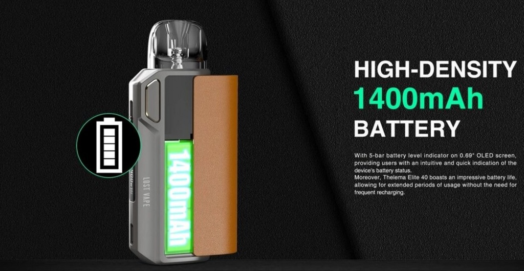 POD система Lost Vape Thelema Elite 40W 1400 мАч